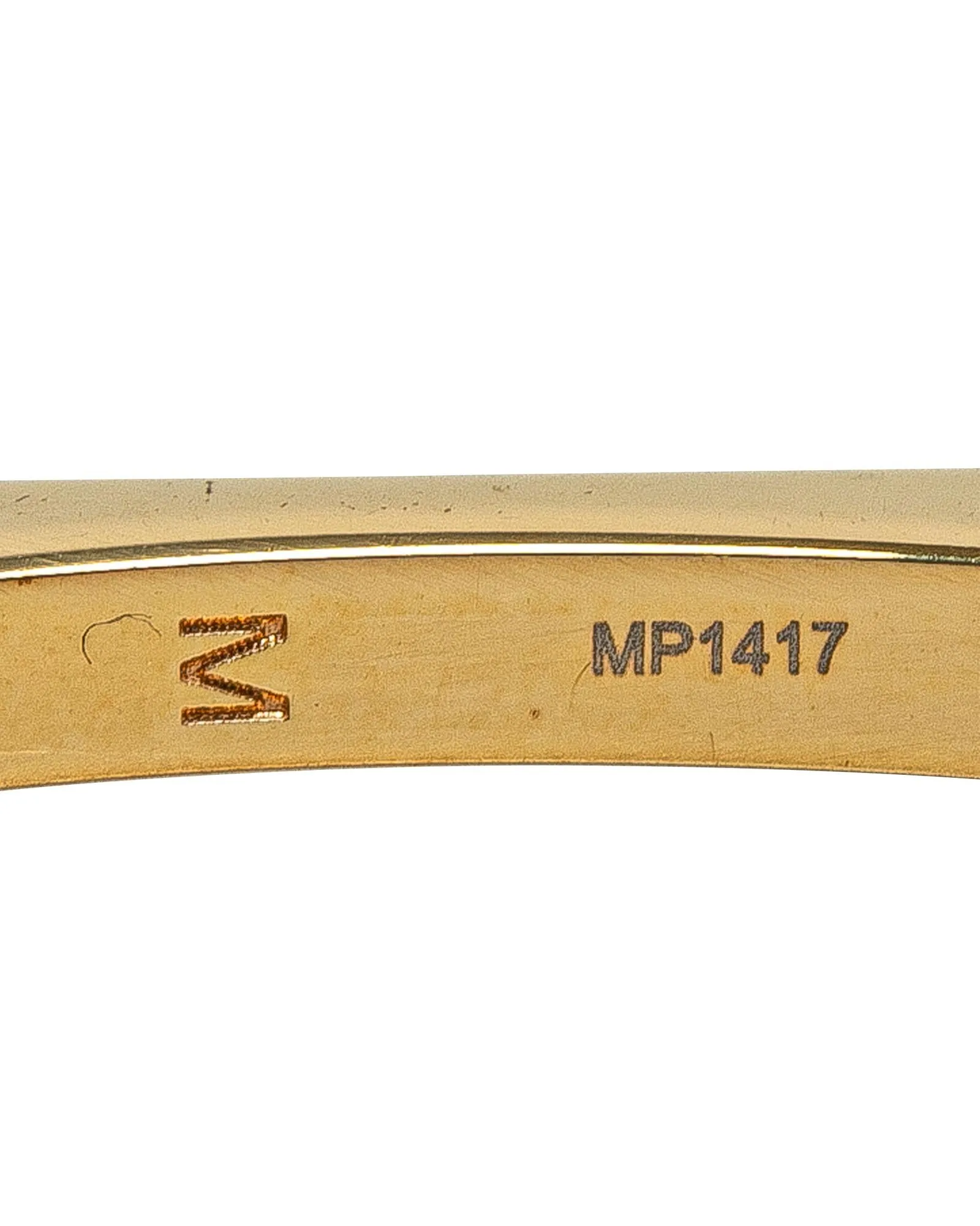 Gold Plated Enamel Bangle Bracelet