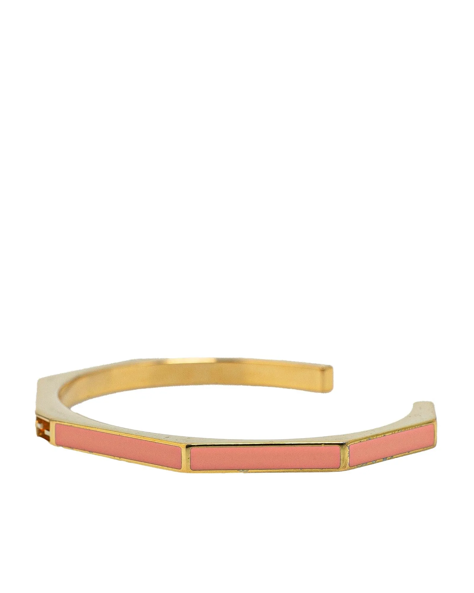 Gold Plated Enamel Bangle Bracelet