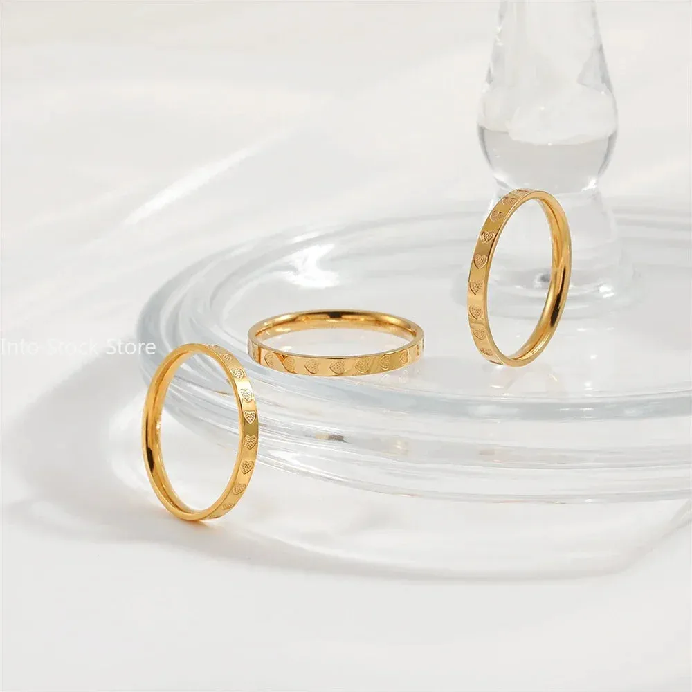 Golden Stainless Steel Ring