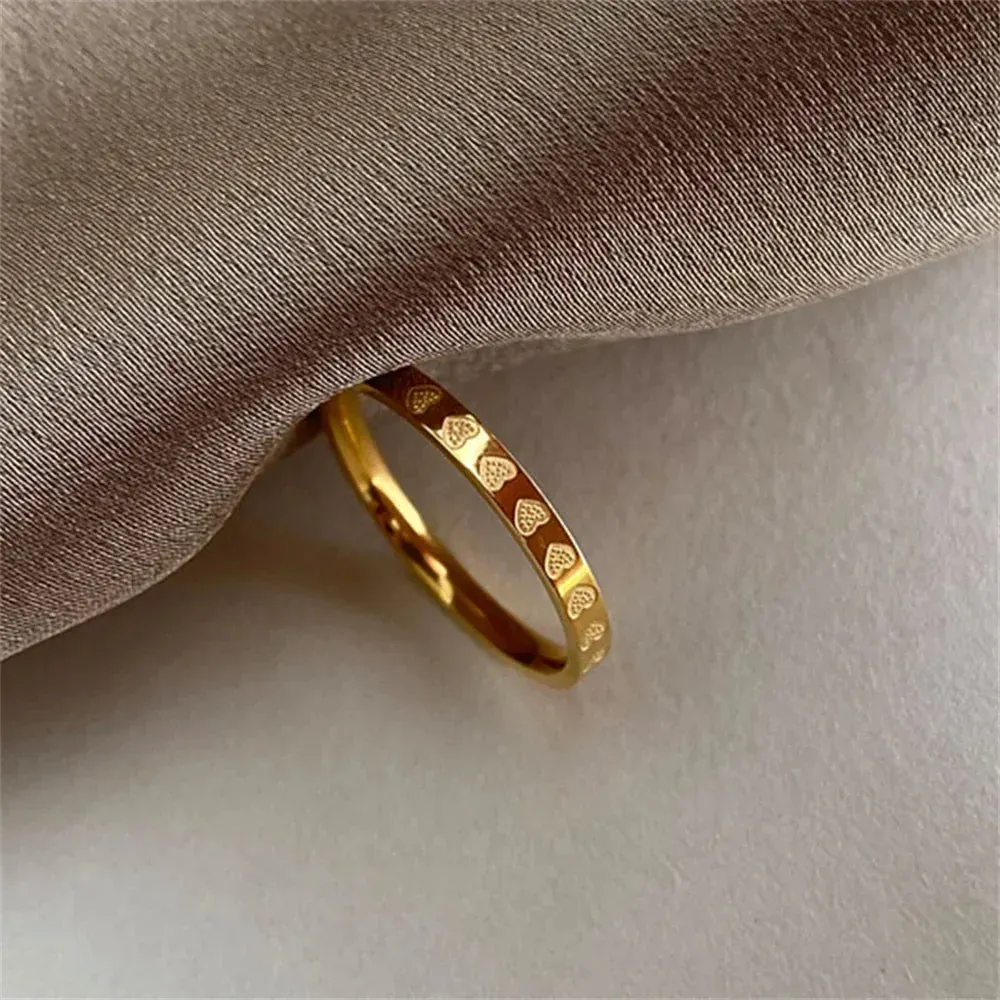Golden Stainless Steel Ring