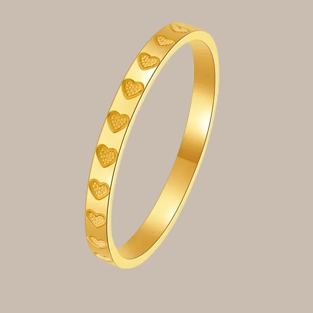 Golden Stainless Steel Ring