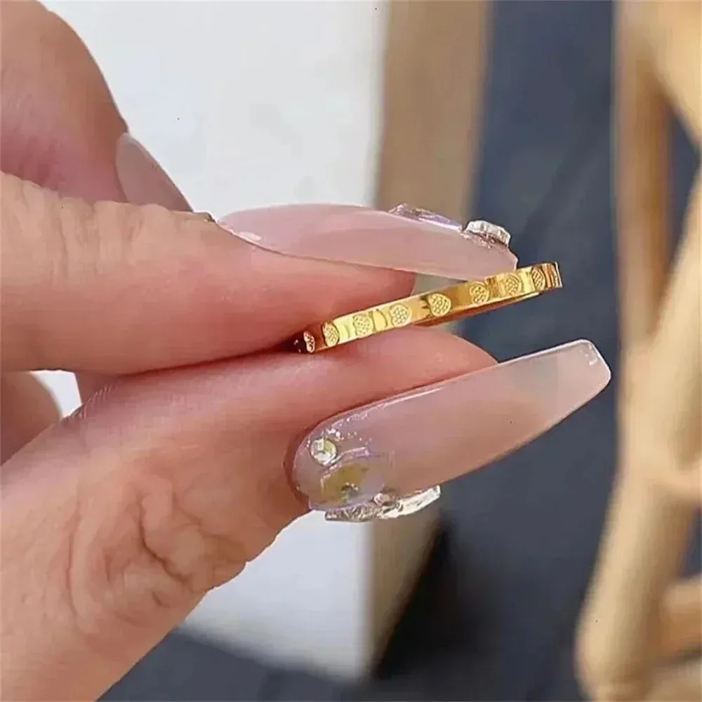 Golden Stainless Steel Ring