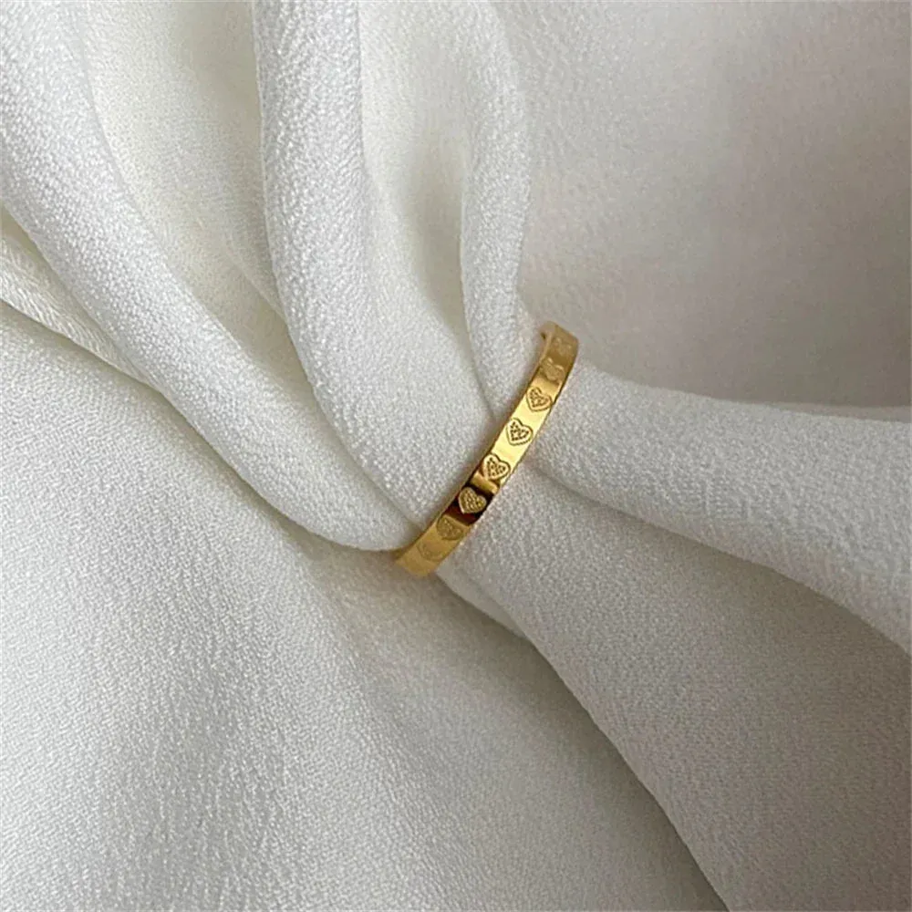 Golden Stainless Steel Ring