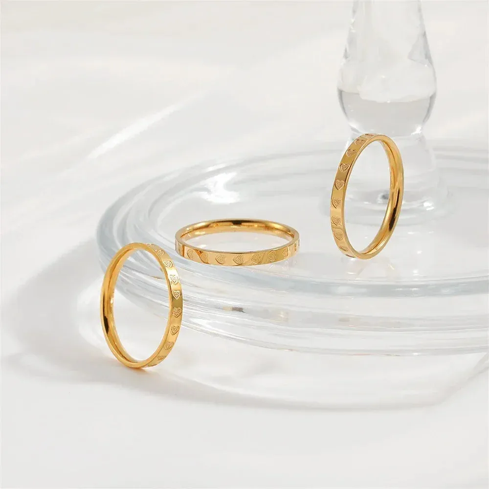Golden Stainless Steel Ring