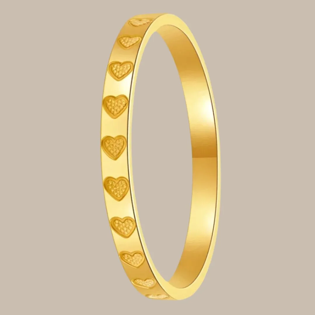 Golden Stainless Steel Ring
