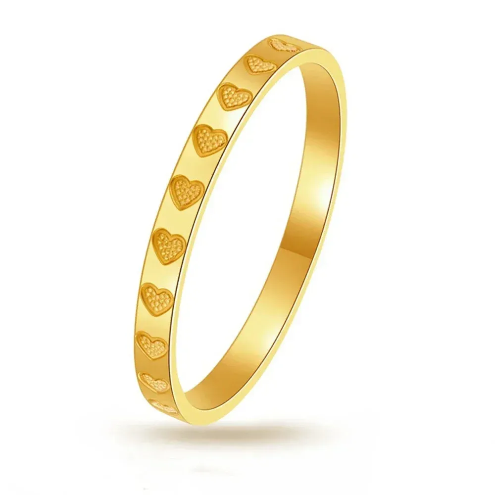 Golden Stainless Steel Ring