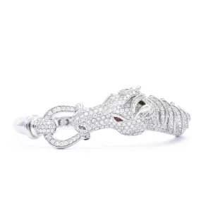 Horse Diamond Bangle