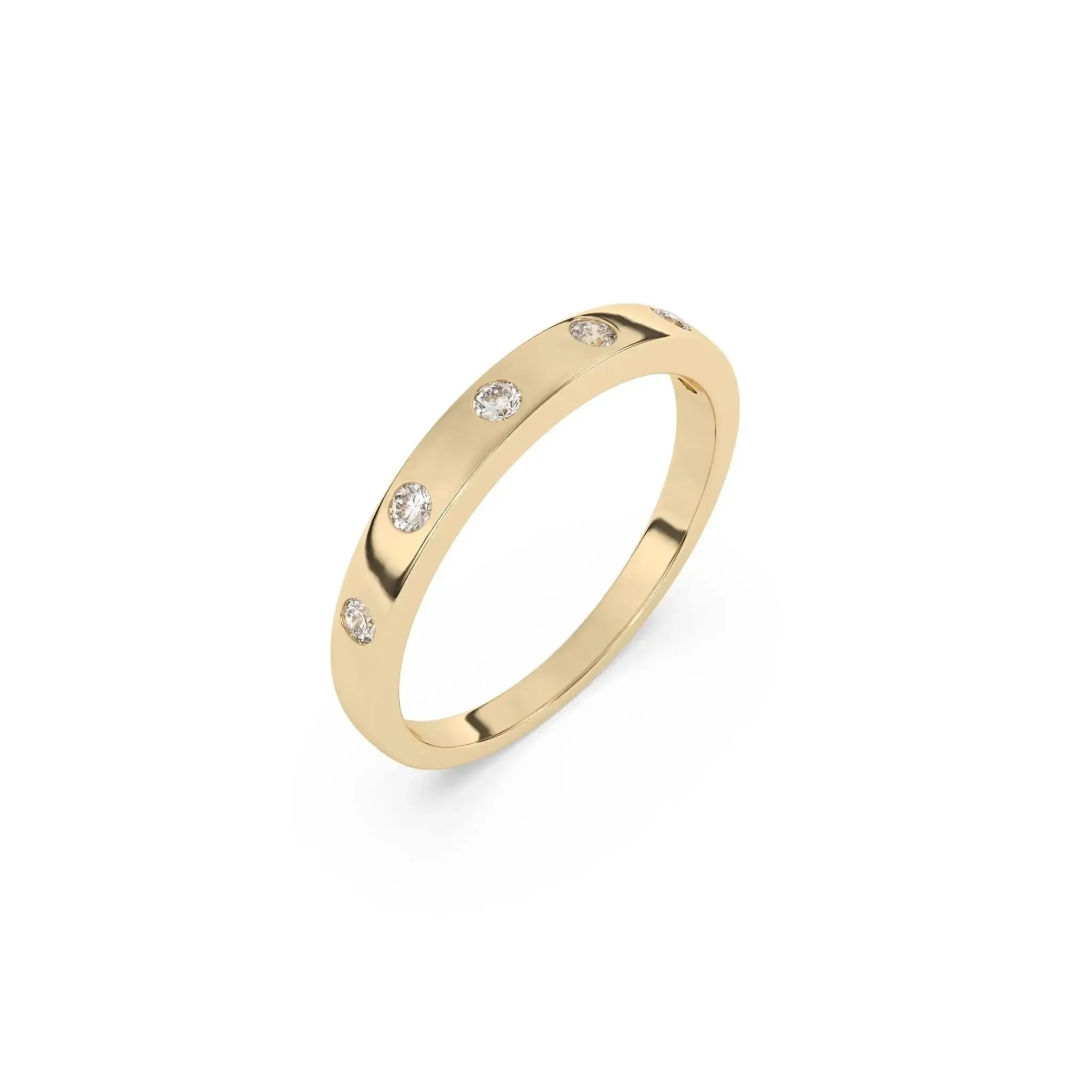 Inset Diamond Ring