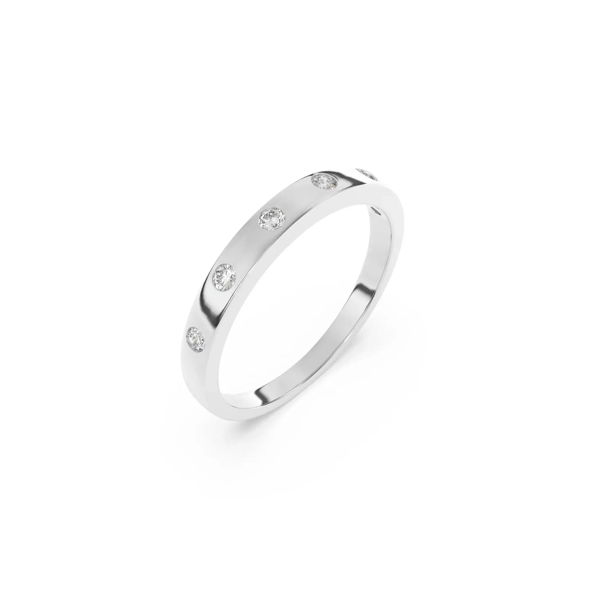 Inset Diamond Ring