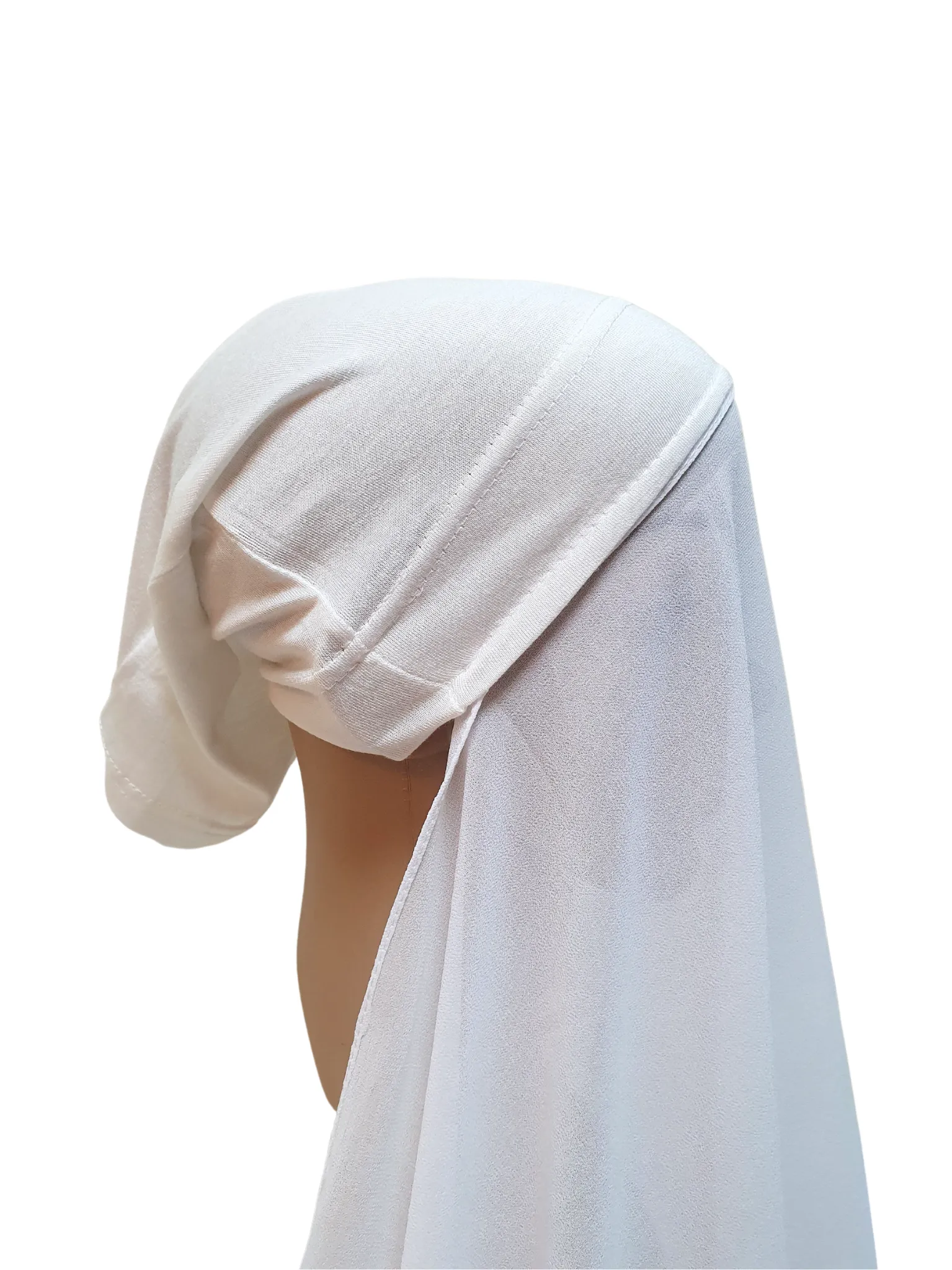 Instant Chiffon Hijab Scarf With Inner Cap One Piece for Ladies Girls Women