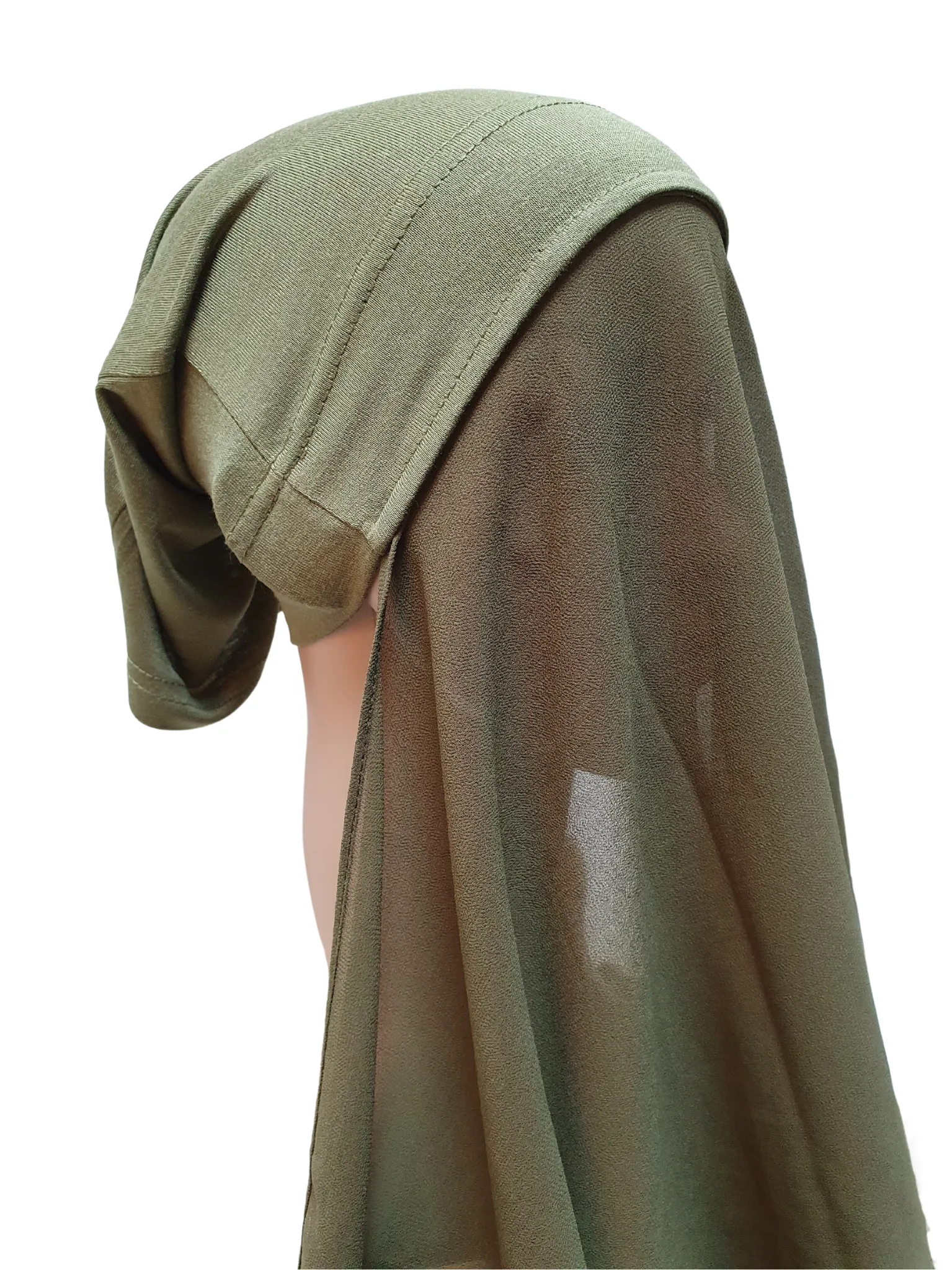Instant Chiffon Hijab Scarf With Inner Cap One Piece for Ladies Girls Women