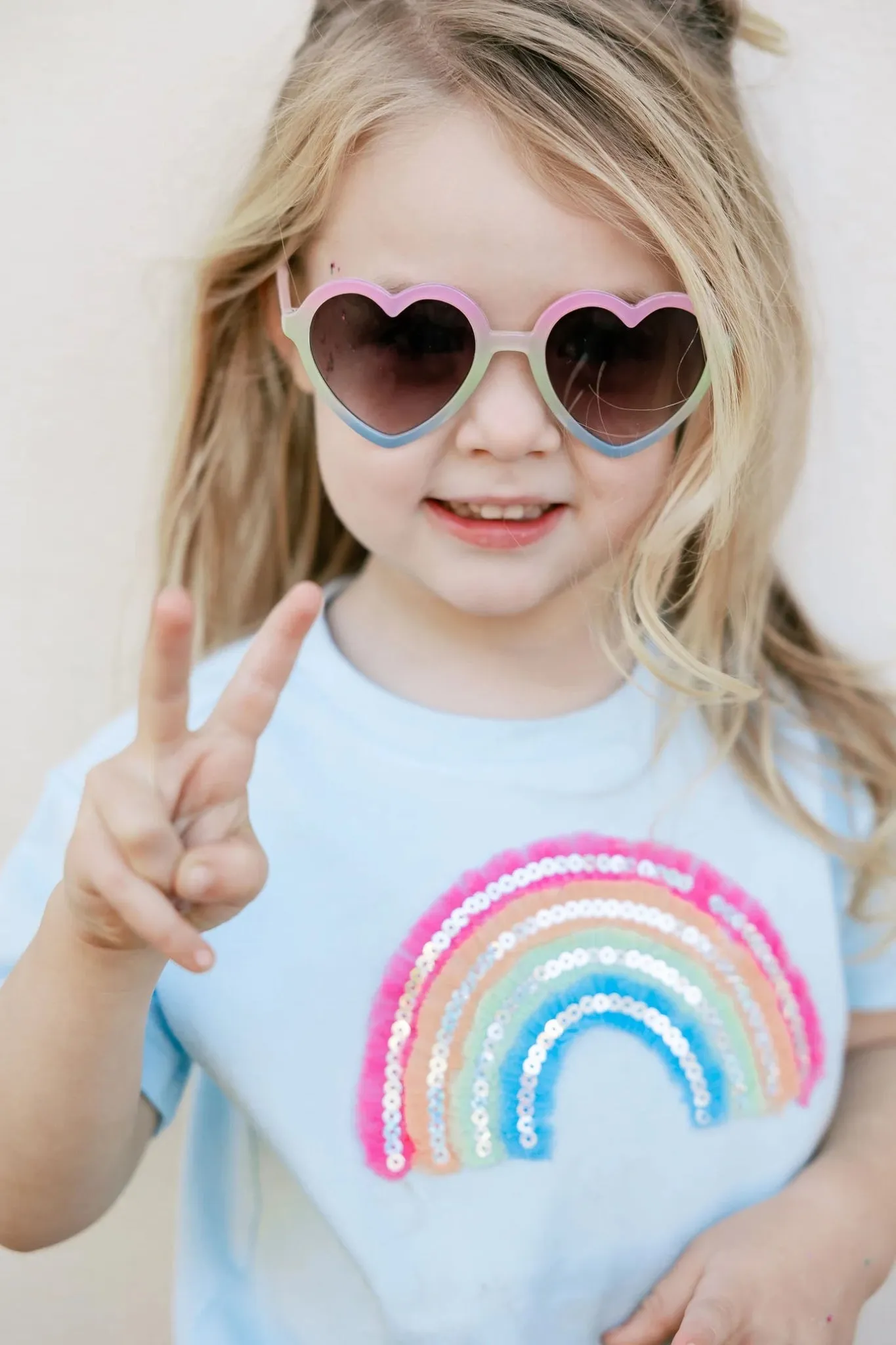 Kids Heart Sunglasses - Rainbow