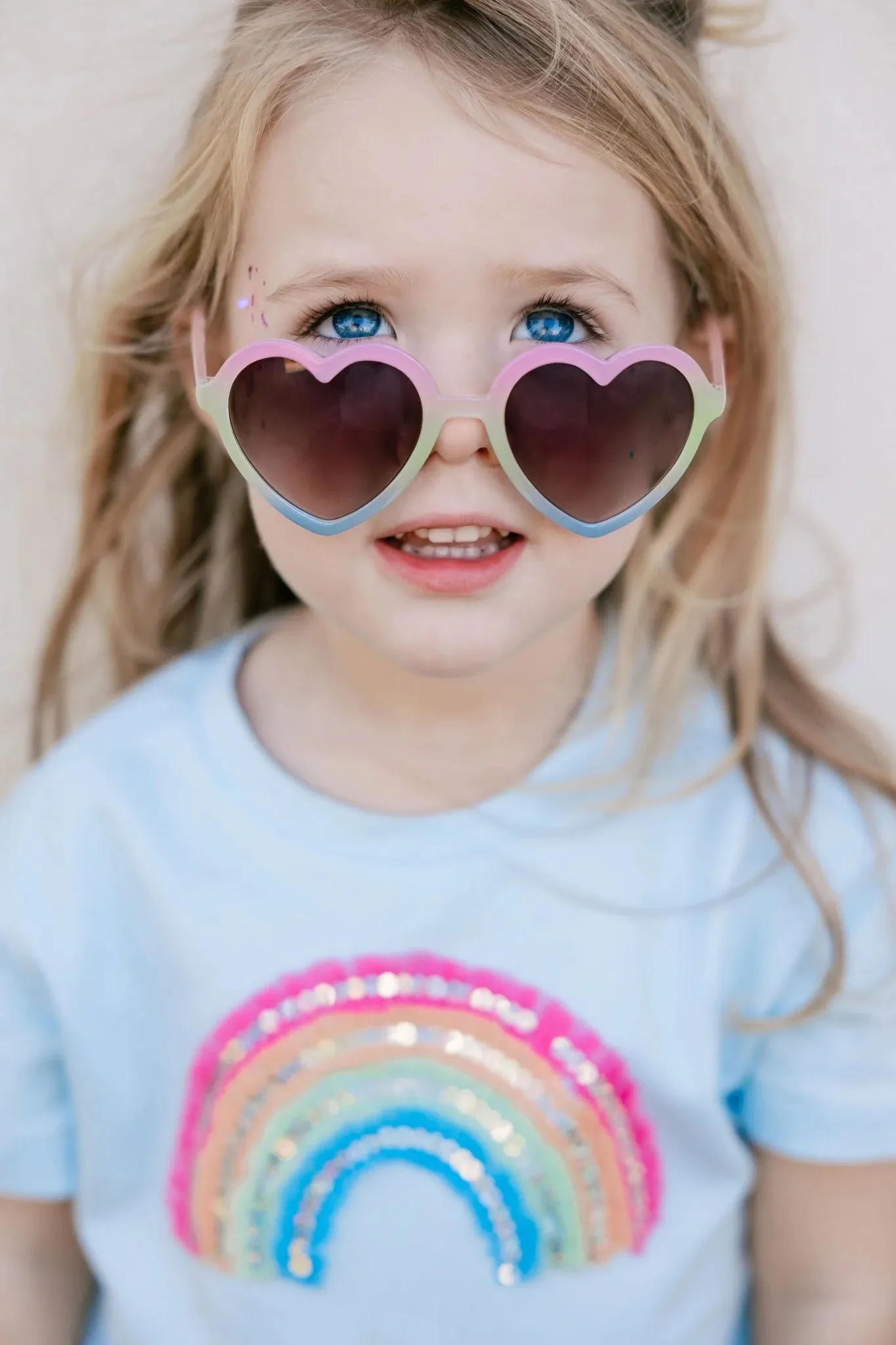 Kids Heart Sunglasses - Rainbow
