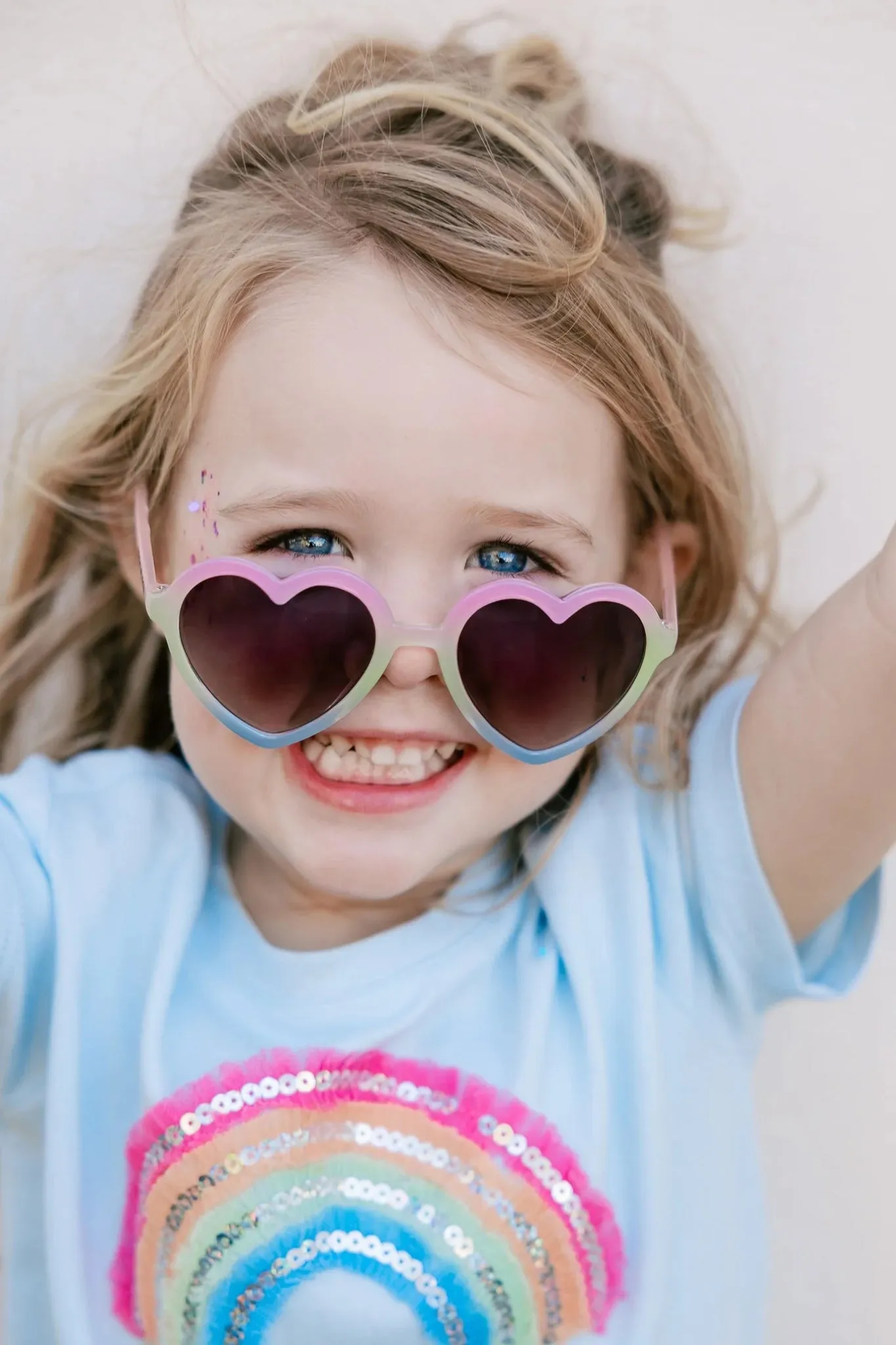 Kids Heart Sunglasses - Rainbow