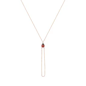 LADYBUG GOLD DIAMOND HAND CHAIN