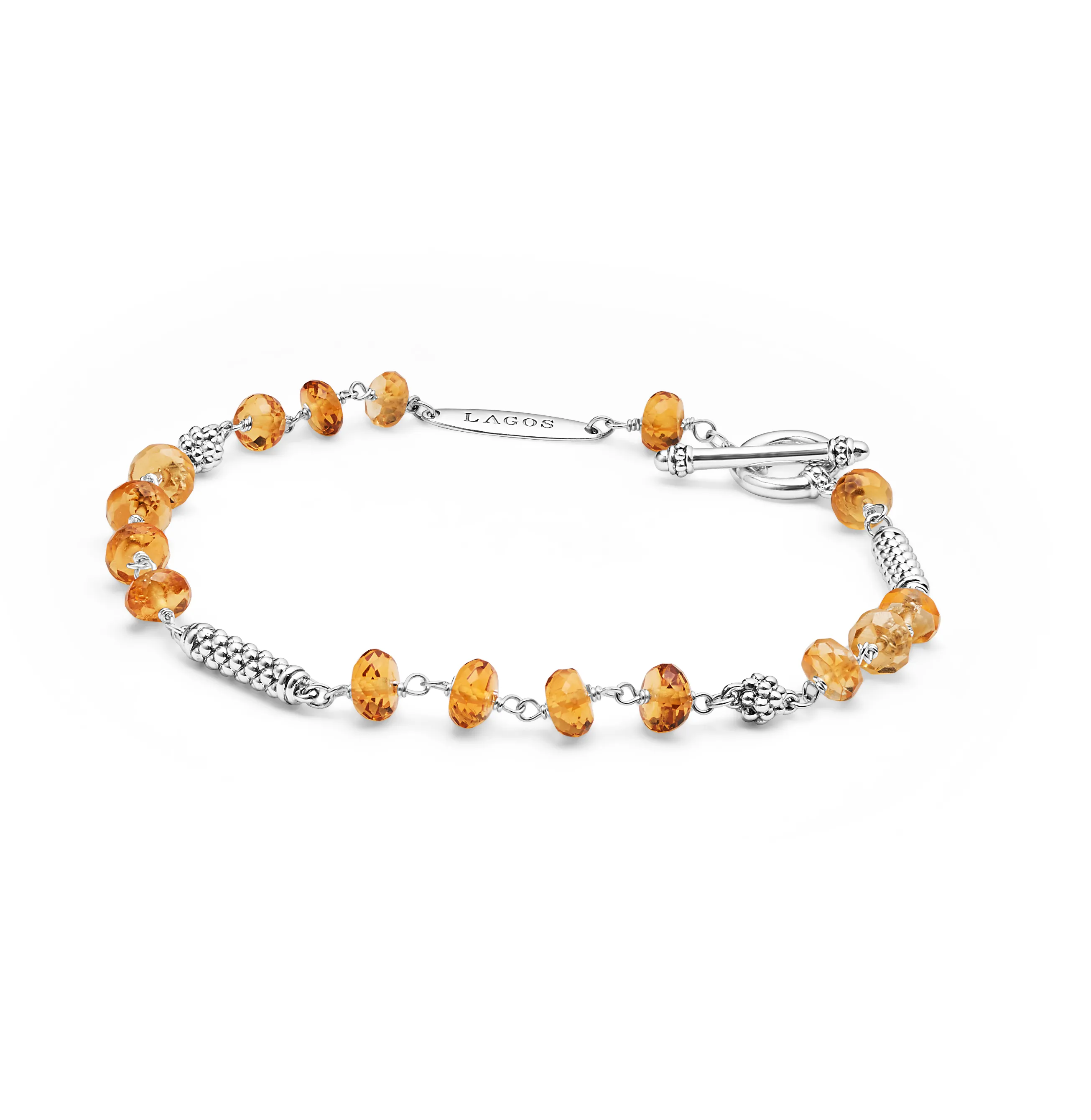 LAGOS Caviar Icon Citrine Beaded Bracelet