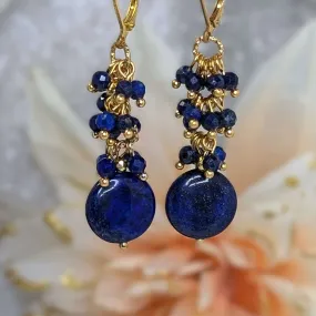 Lapis Lazuli Cha Cha Drop Earring