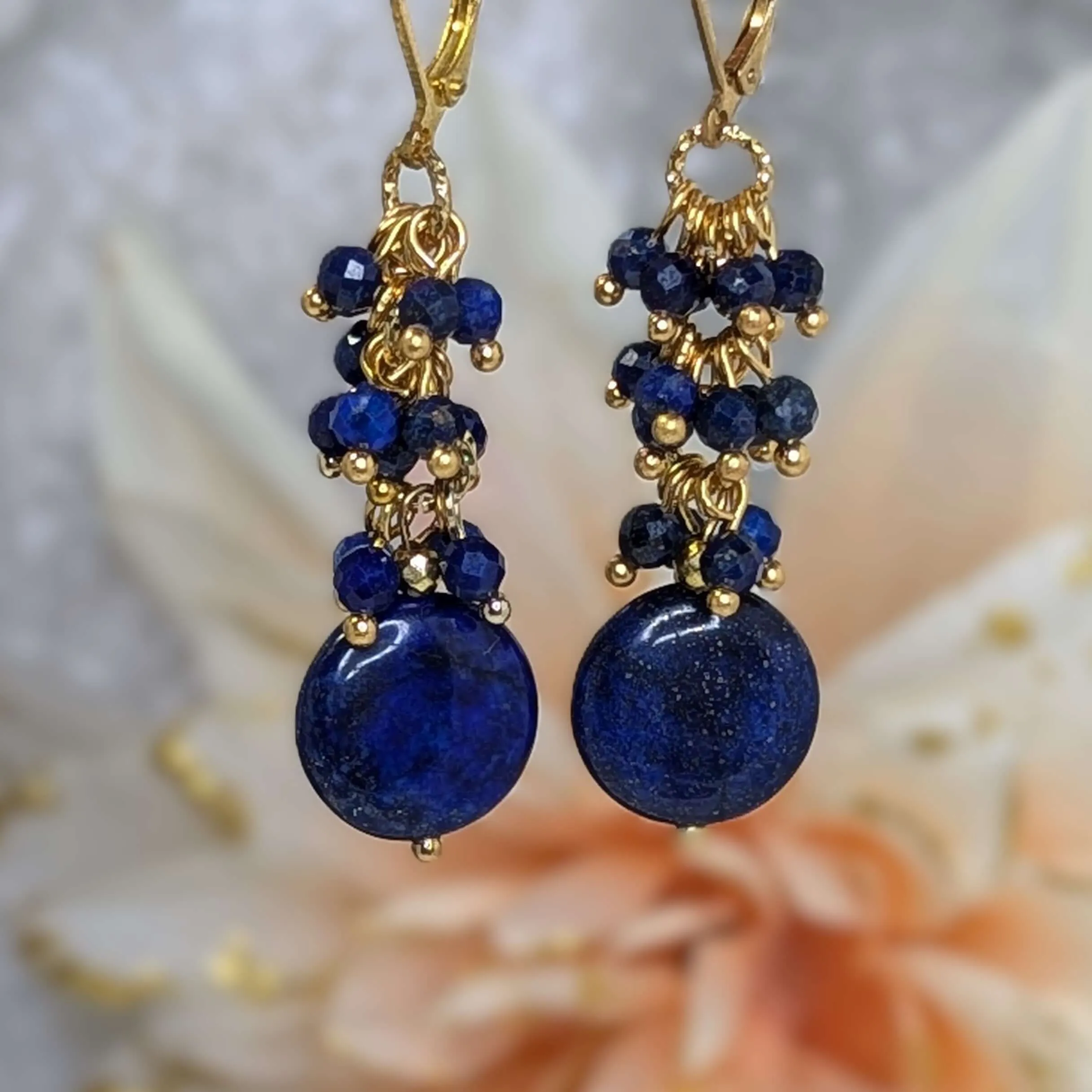 Lapis Lazuli Cha Cha Drop Earring