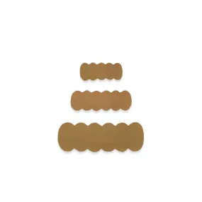 Leather - Cedar Scallop Snap Clip