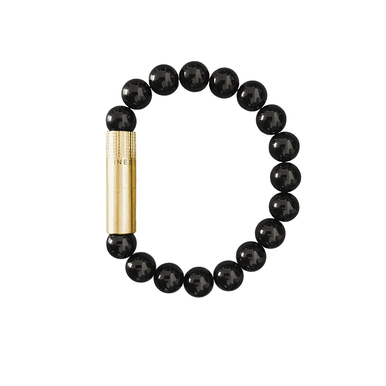 Les Fines Lames Punch Bracelet BRASS ONYX Small
