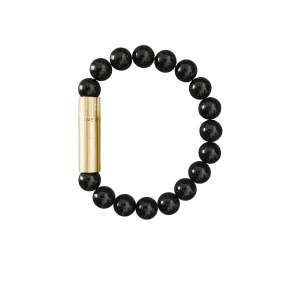 Les Fines Lames Punch Bracelet BRASS ONYX Small