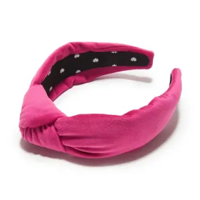 LIPSTICK PINK BREAST CANCER AWARENESS KNOTTED HEADBAND