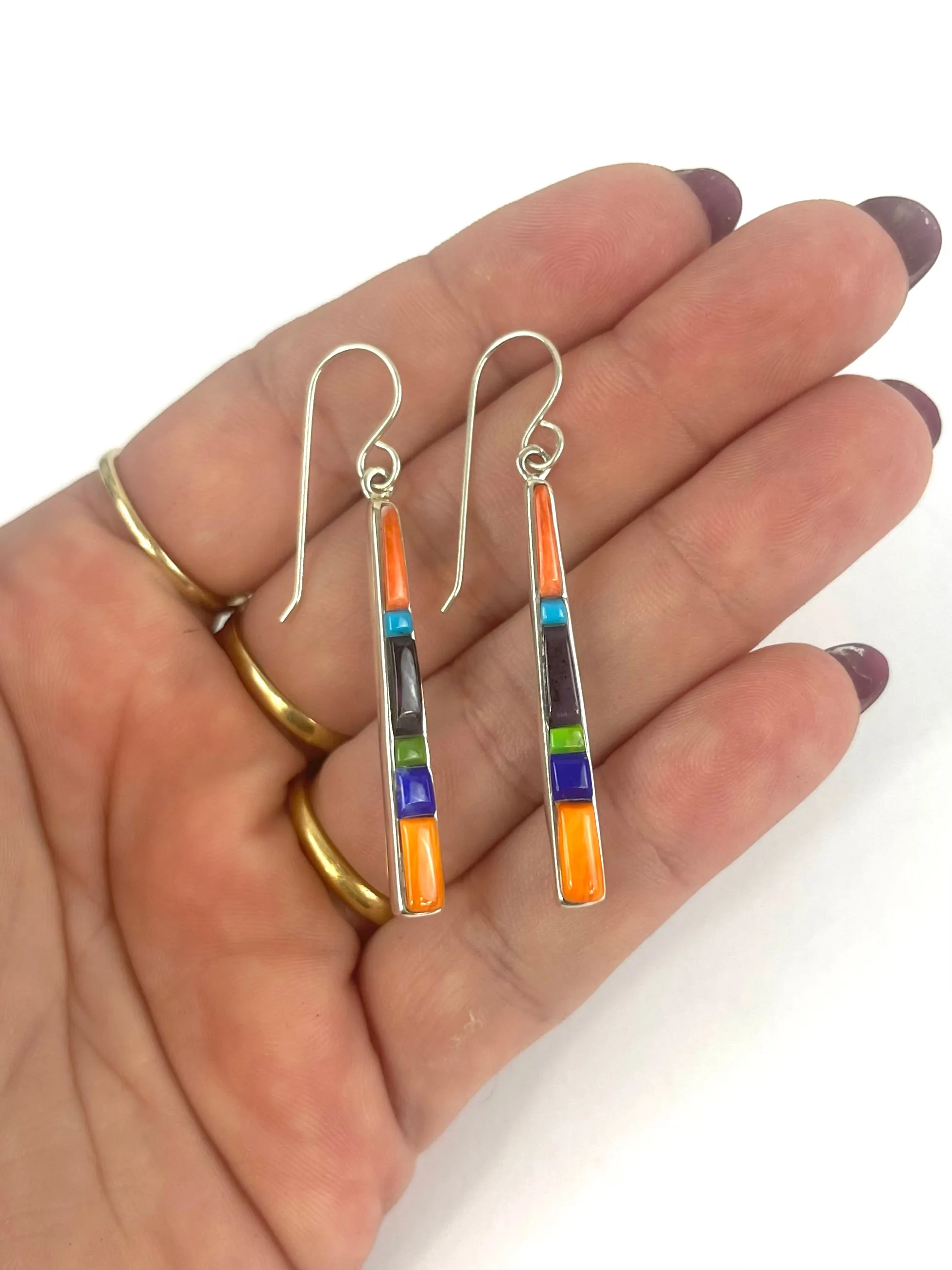 Long Inlay earrings