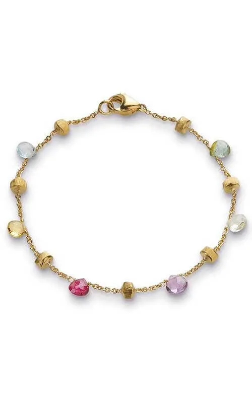 Marco Bicego Paradise Bracelet Yellow Gold and Mixed Gemstones (BB765-MIX01)