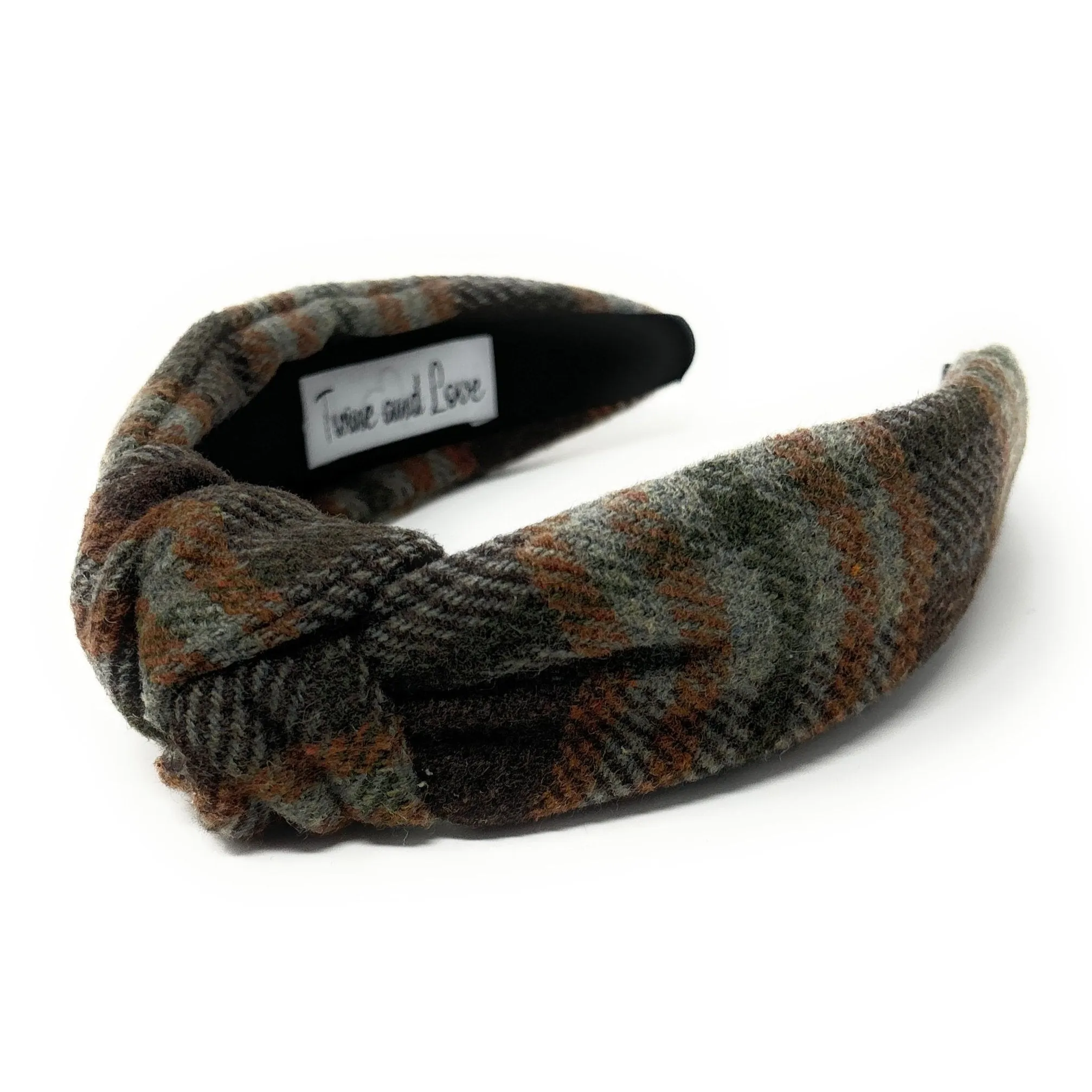 Marie Plaid Top Knot Headband