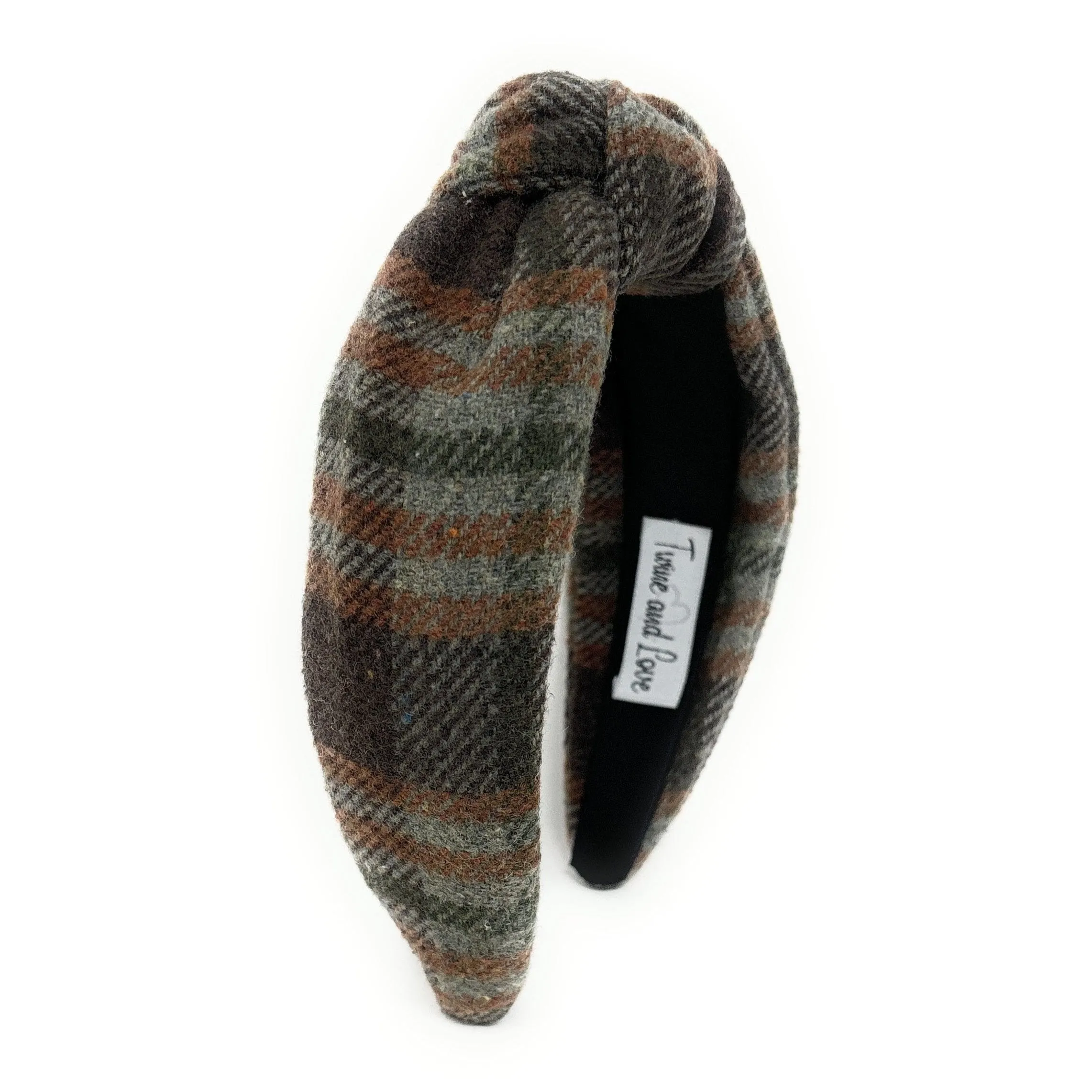 Marie Plaid Top Knot Headband