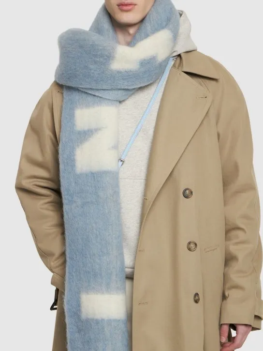 Marni   Logo wool blend scarf 