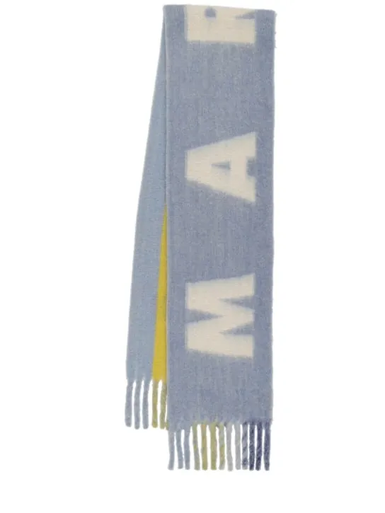 Marni   Logo wool blend scarf 