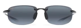 Maui Jim Ho'okipa Rimless Gloss Black Polarized Sunglasses