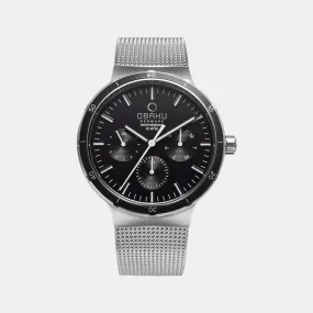 Men Black Analog Stainless Steel Watch V220GMCBMC