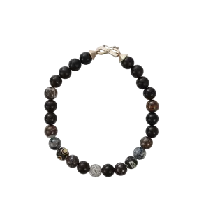 Men’s Vintage Ebony Bead Bracelet