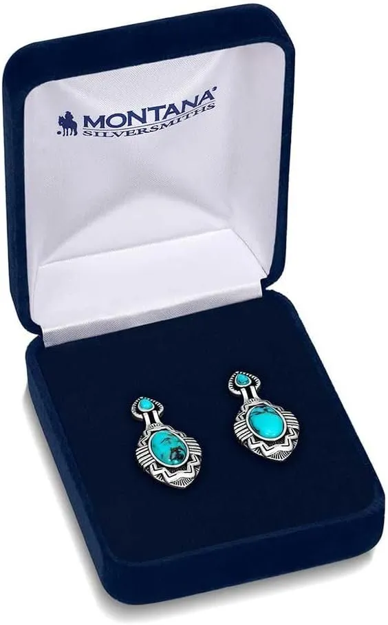 Montana Silversmiths Blue Mesa Turquoise Earrings - ER5821