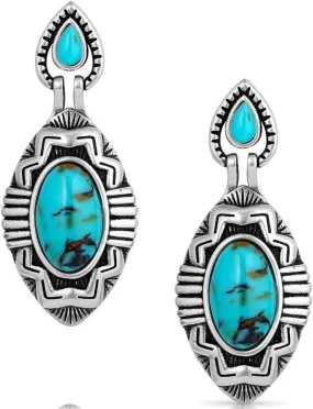 Montana Silversmiths Blue Mesa Turquoise Earrings - ER5821