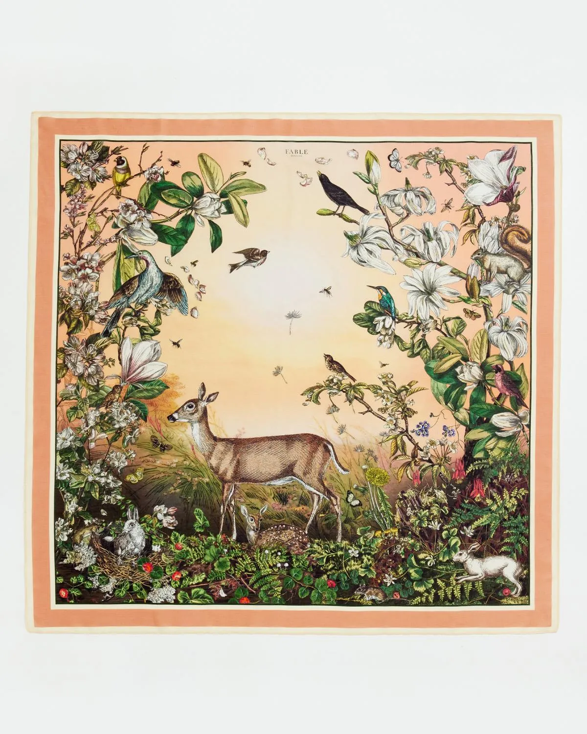 Morning Song Narrative Square Scarf