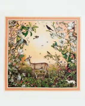 Morning Song Narrative Square Scarf