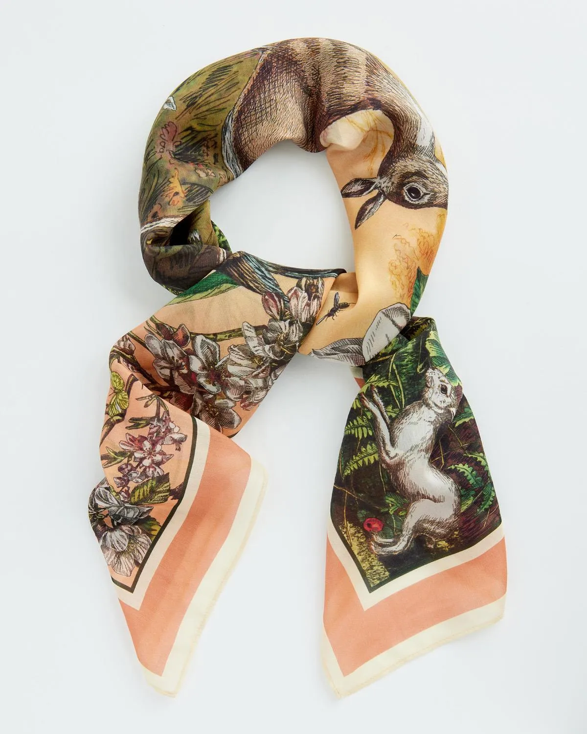 Morning Song Narrative Square Scarf