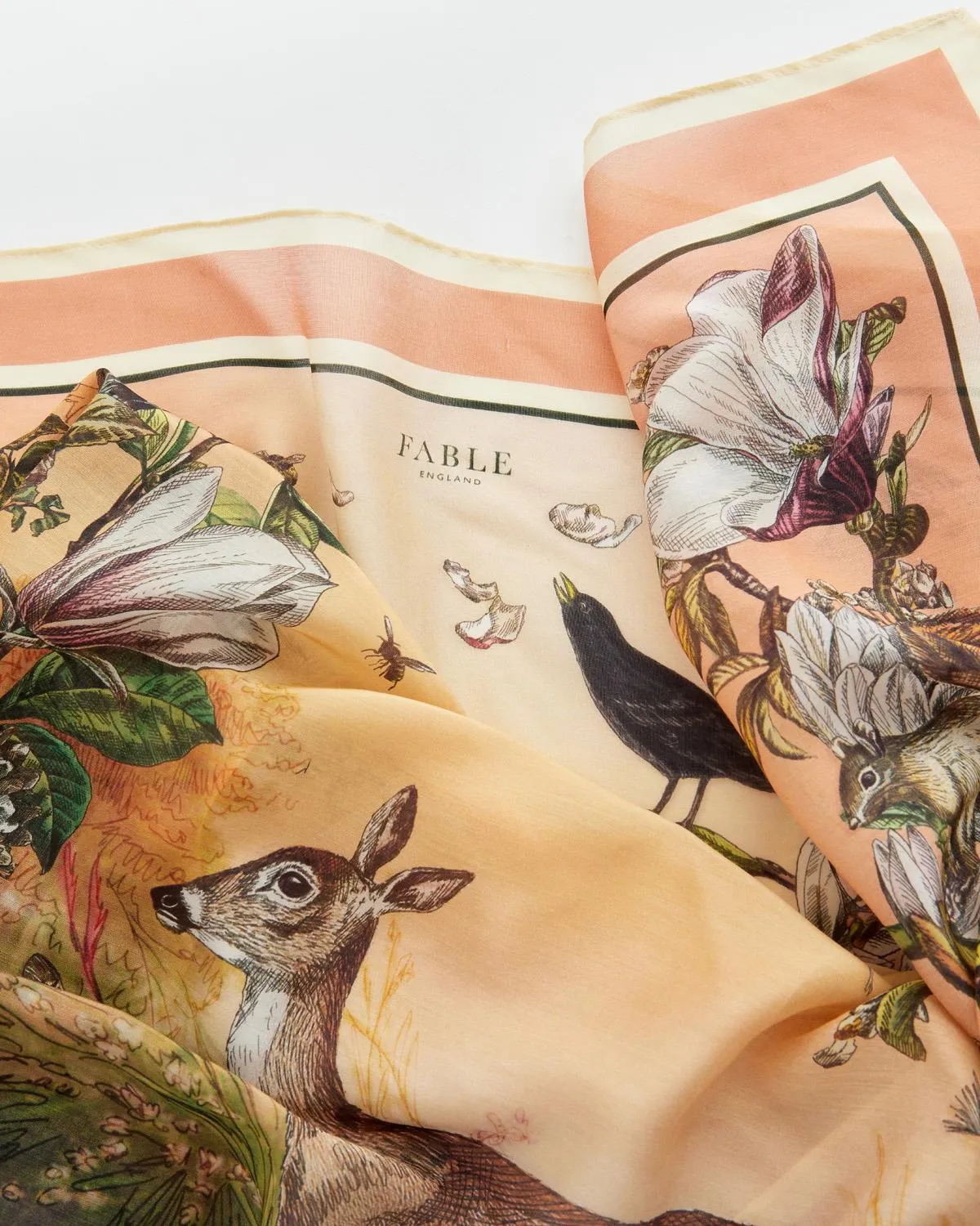 Morning Song Narrative Square Scarf