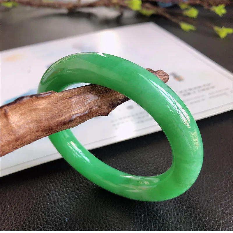 Natural Jade Bangle Jadeite Bangle Internal Diameter 57.2mm 01174