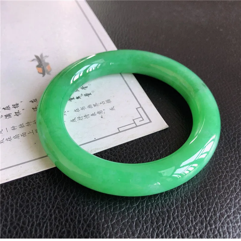 Natural Jade Bangle Jadeite Bangle Internal Diameter 57.2mm 01174