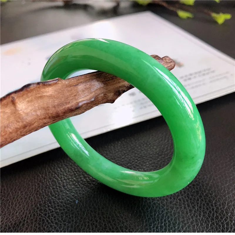 Natural Jade Bangle Jadeite Bangle Internal Diameter 57.2mm 01174