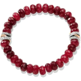 Neptune's Rings Ruby Stretch Bracelet