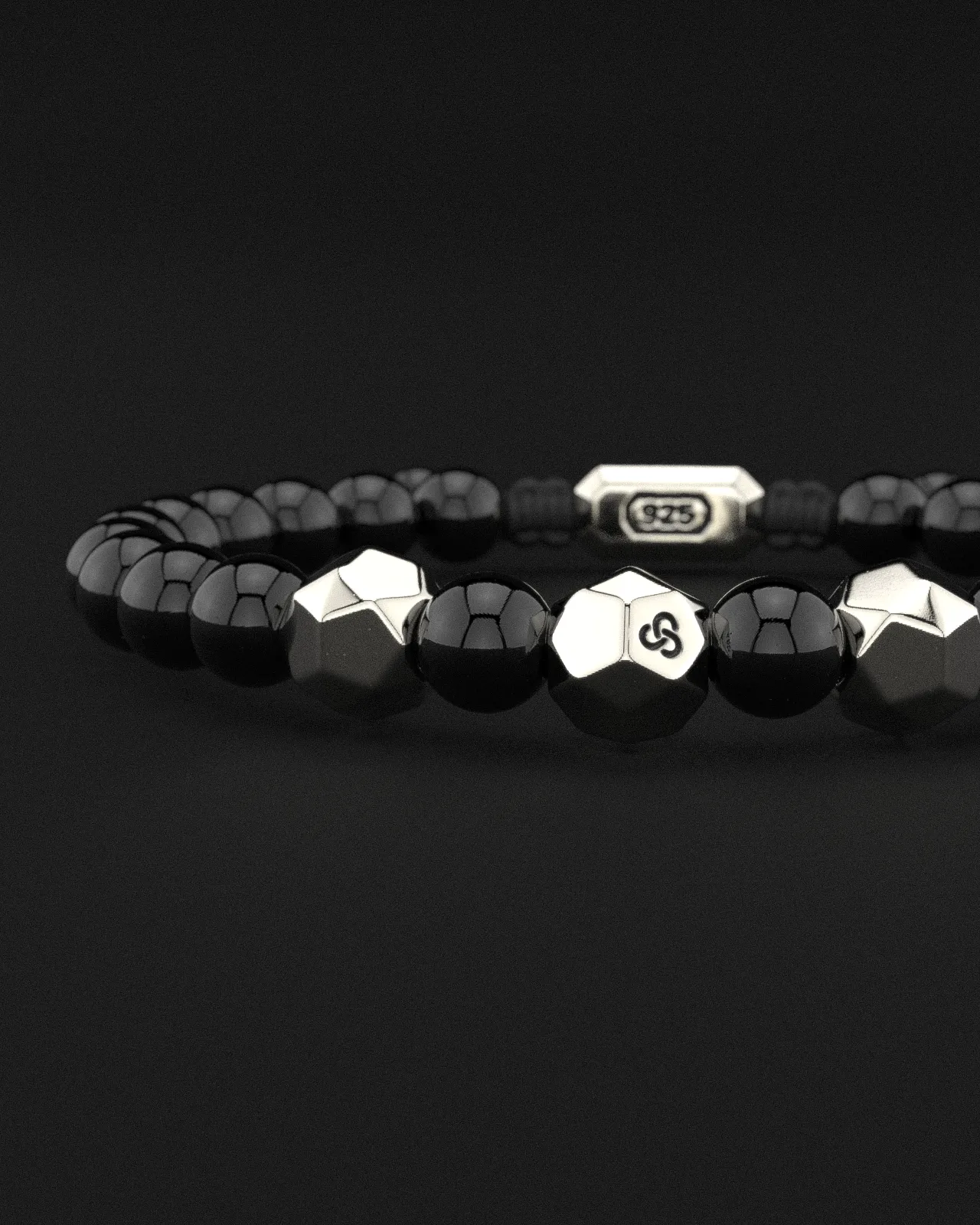 Onyx Bracelet 8mm | Geom by Seekers Men's Jewelry