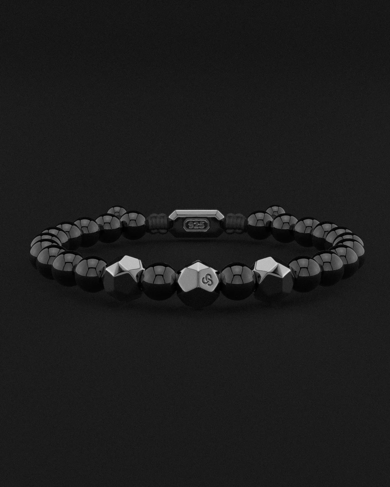 Onyx Bracelet 8mm | Geom by Seekers Men's Jewelry