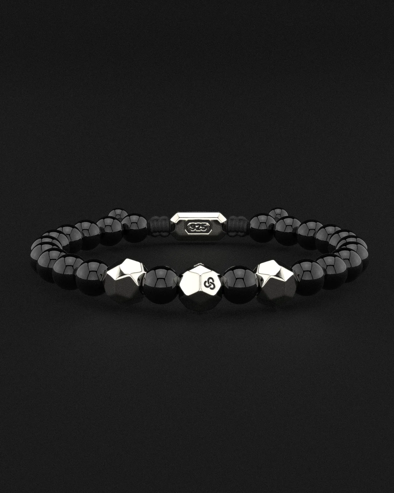 Onyx Bracelet 8mm | Geom by Seekers Men's Jewelry