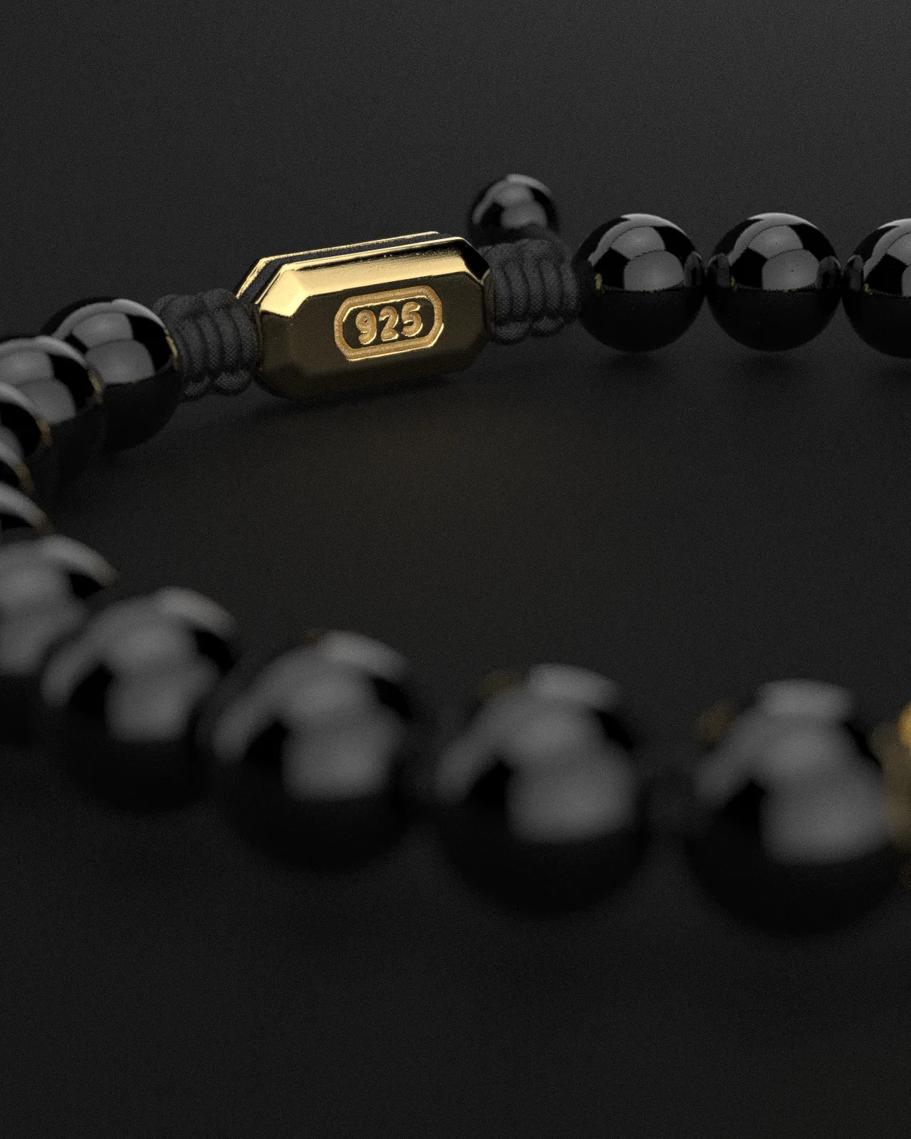 Onyx Bracelet 8mm | Geom by Seekers Men's Jewelry
