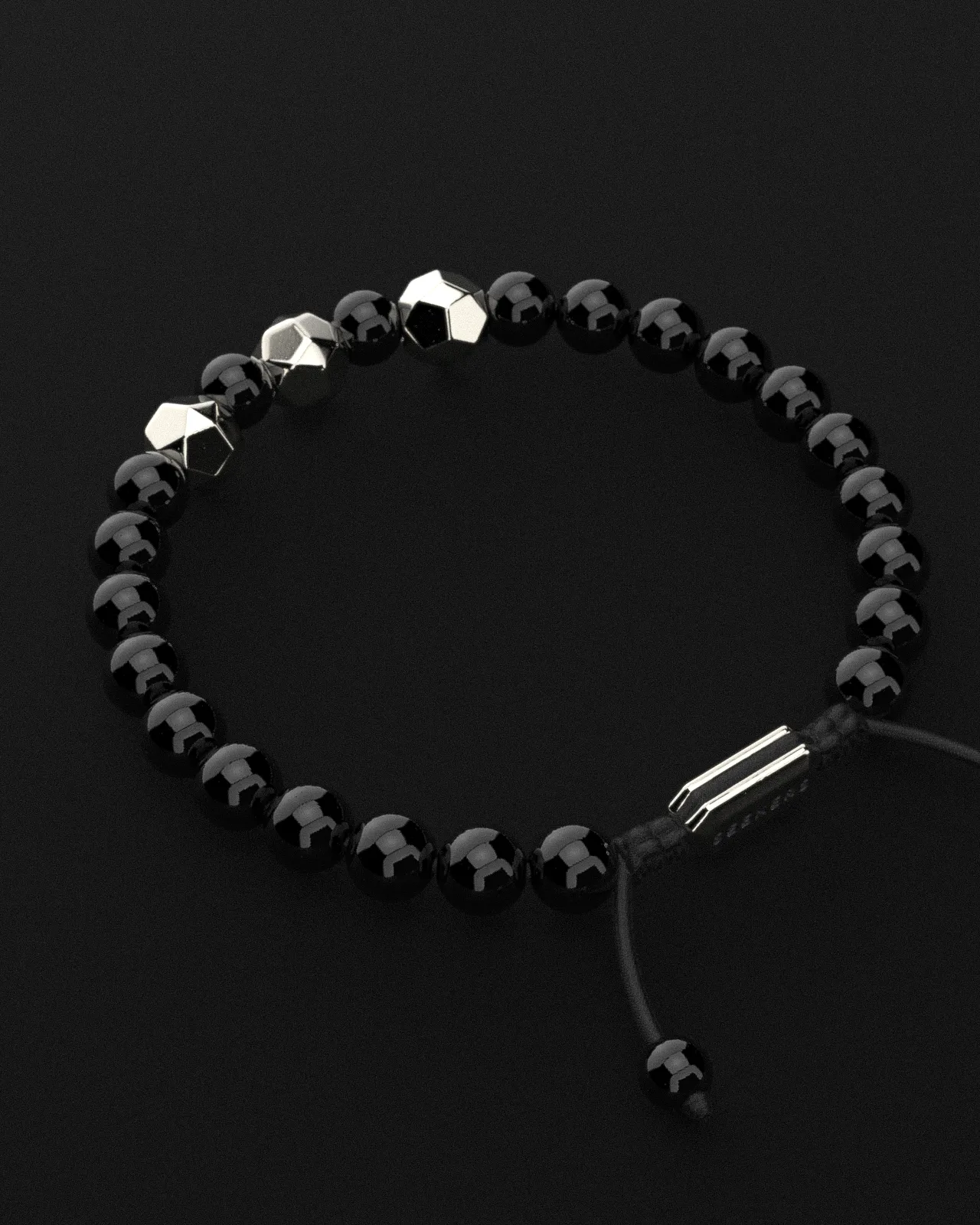 Onyx Bracelet 8mm | Geom by Seekers Men's Jewelry